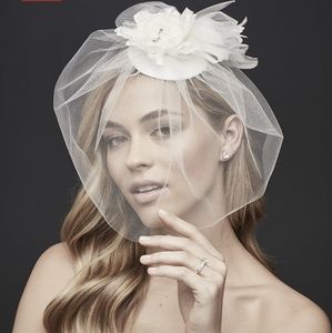 Vintage Hat with Attached Flowers and Blusher